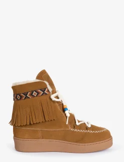 Penelope Chilvers Cabin Suede Wool-Lined Boot