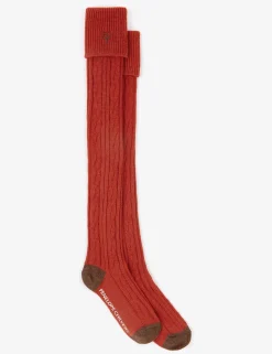 Penelope Chilvers Cashmere Cable Boot Socks