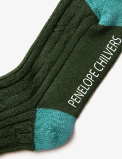 Penelope Chilvers Cashmere Cable Boot Socks