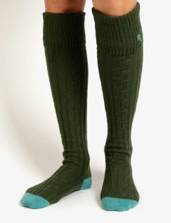 Penelope Chilvers Cashmere Cable Boot Socks