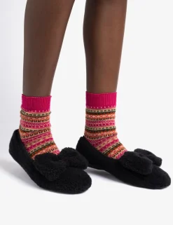 Penelope Chilvers Celeste Shearling Bow Slipper