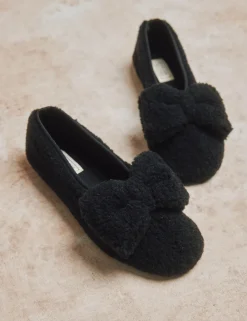 Penelope Chilvers Celeste Shearling Bow Slipper