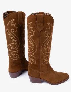 BOY Penelope Chilvers Cowgirl Suede Embroidered Boot