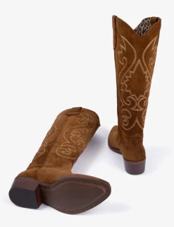 BOY Penelope Chilvers Cowgirl Suede Embroidered Boot