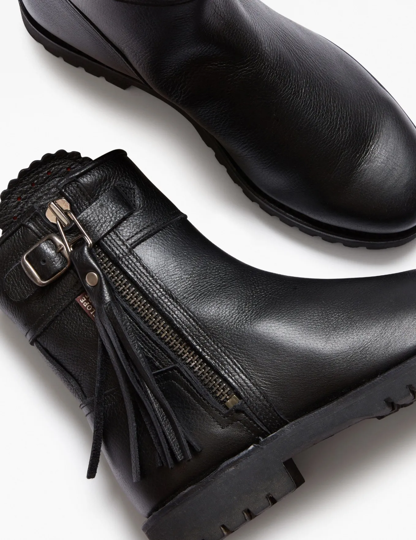 Penelope Chilvers Cropped Leather Tassel Boot