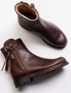 Penelope Chilvers Cropped Wool-Lined Tassel Boot