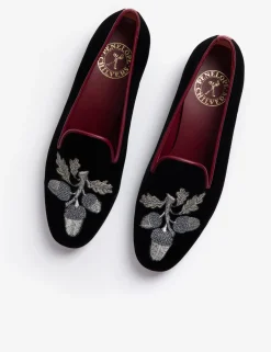 Penelope Chilvers Dandy Velvet Acorn Slipper