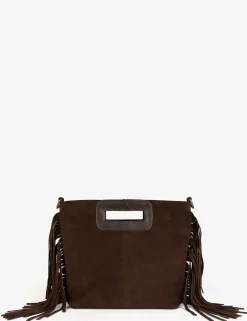 Penelope Chilvers Fringe Handy Suede Bag