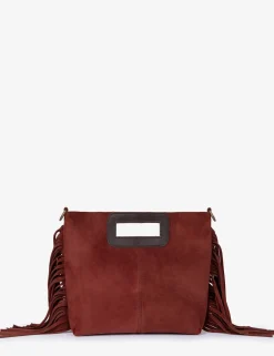 Penelope Chilvers Fringe Handy Suede Bag