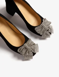 Penelope Chilvers Gamine Bow Suede Shoe