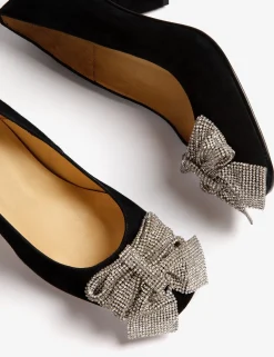 Penelope Chilvers Gamine Bow Suede Shoe