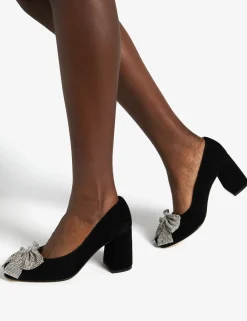 Penelope Chilvers Gamine Bow Suede Shoe