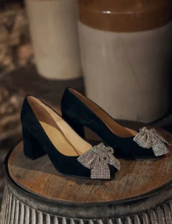 Penelope Chilvers Gamine Bow Suede Shoe