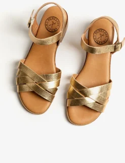 Penelope Chilvers Heeled Shepherdess Leather Sandal