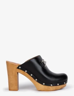 Penelope Chilvers High Horsebit Leather Clog