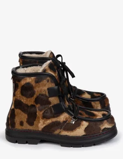 Penelope Chilvers Incredible Tortoiseshell Shearling-Lined Boot