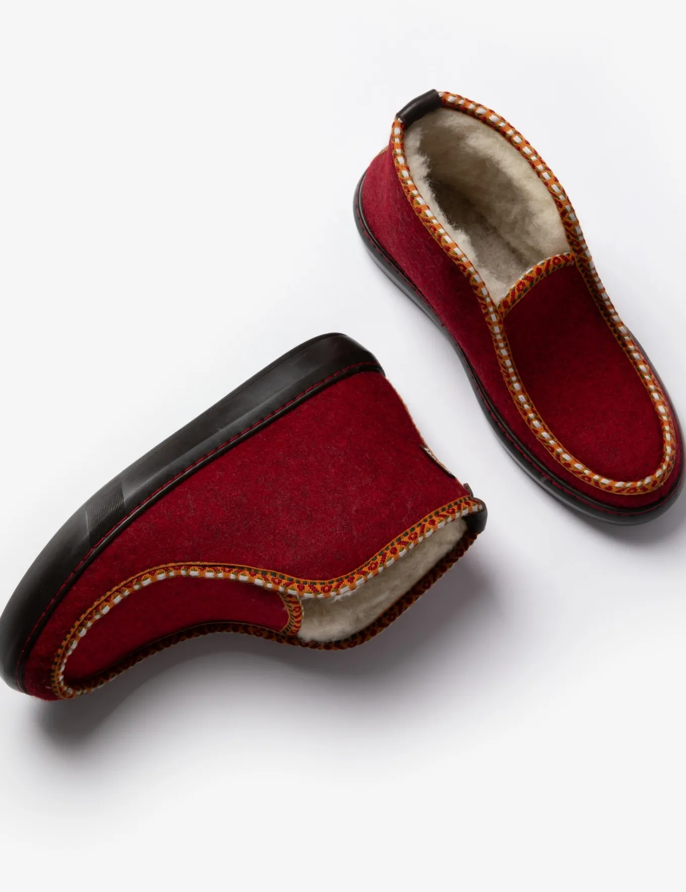 Penelope Chilvers Inuit Felt Wool-Lined Slipper