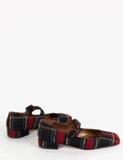Penelope Chilvers Low Mary Jane Tartan Shoe