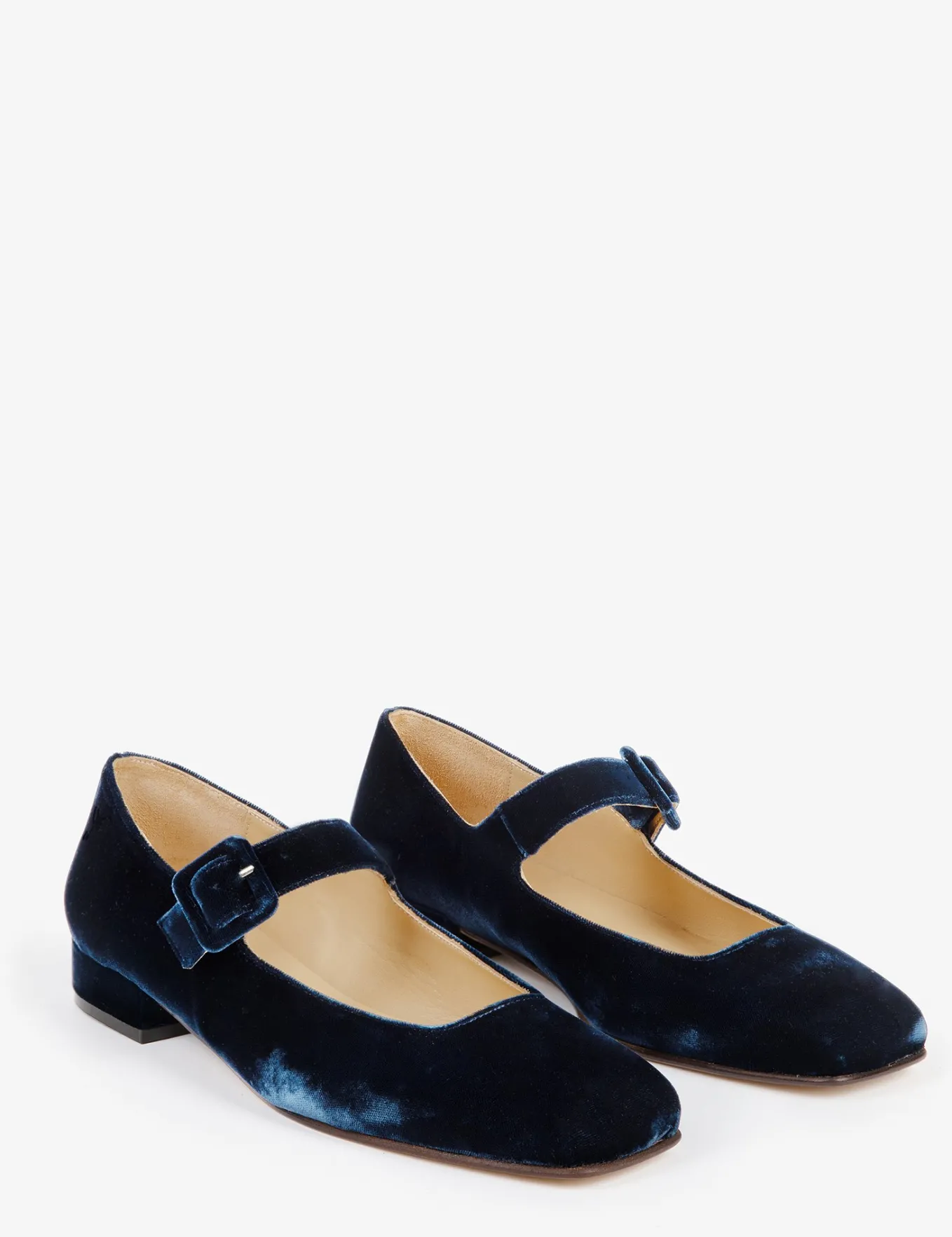 Penelope Chilvers Low Mary Jane Velvet Shoe
