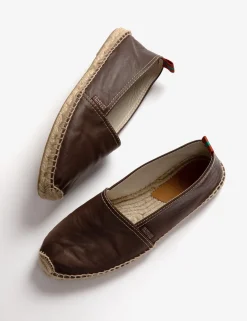 Penelope Chilvers Mens Flat Leather Espadrille