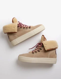 Penelope Chilvers Phoenix Wool-Lined Suede Boot
