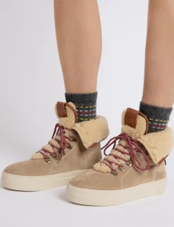 Penelope Chilvers Phoenix Wool-Lined Suede Boot