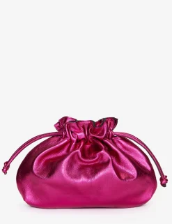 Penelope Chilvers Puffball Leather Clutch