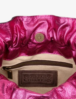 Penelope Chilvers Puffball Leather Clutch