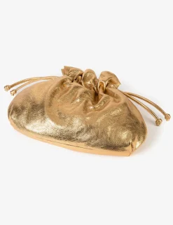 Penelope Chilvers Puffball Leather Clutch