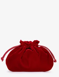 Penelope Chilvers Puffball Velvet Clutch