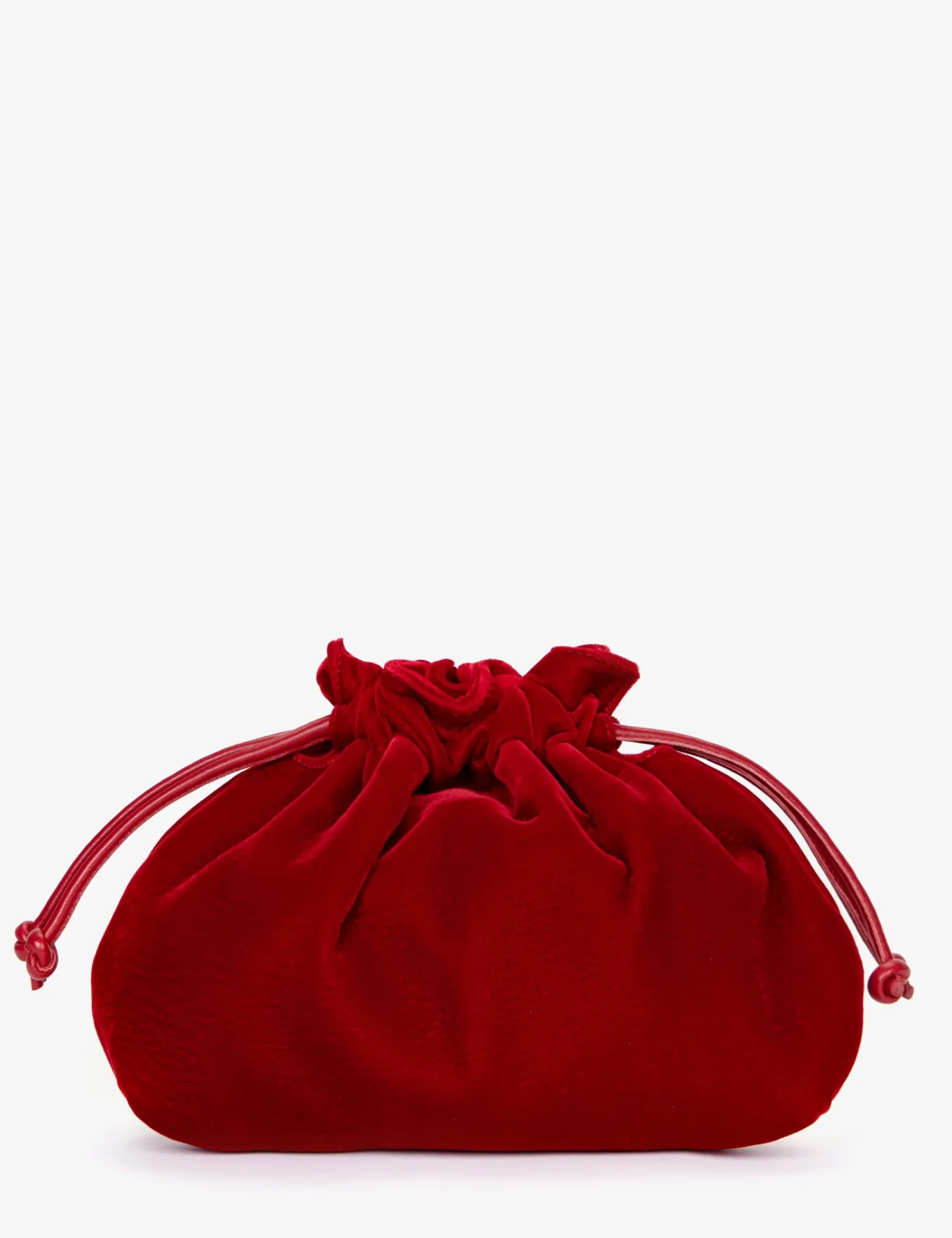 Penelope Chilvers Puffball Velvet Clutch