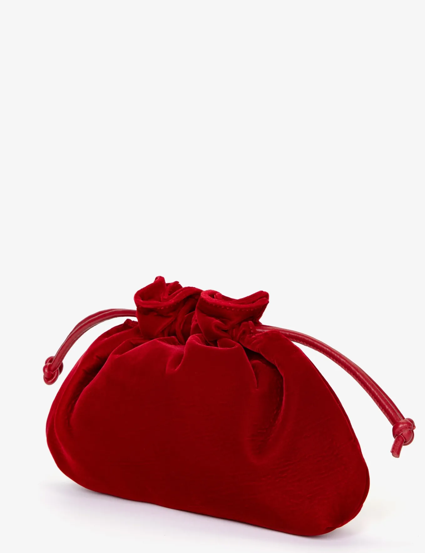 Penelope Chilvers Puffball Velvet Clutch