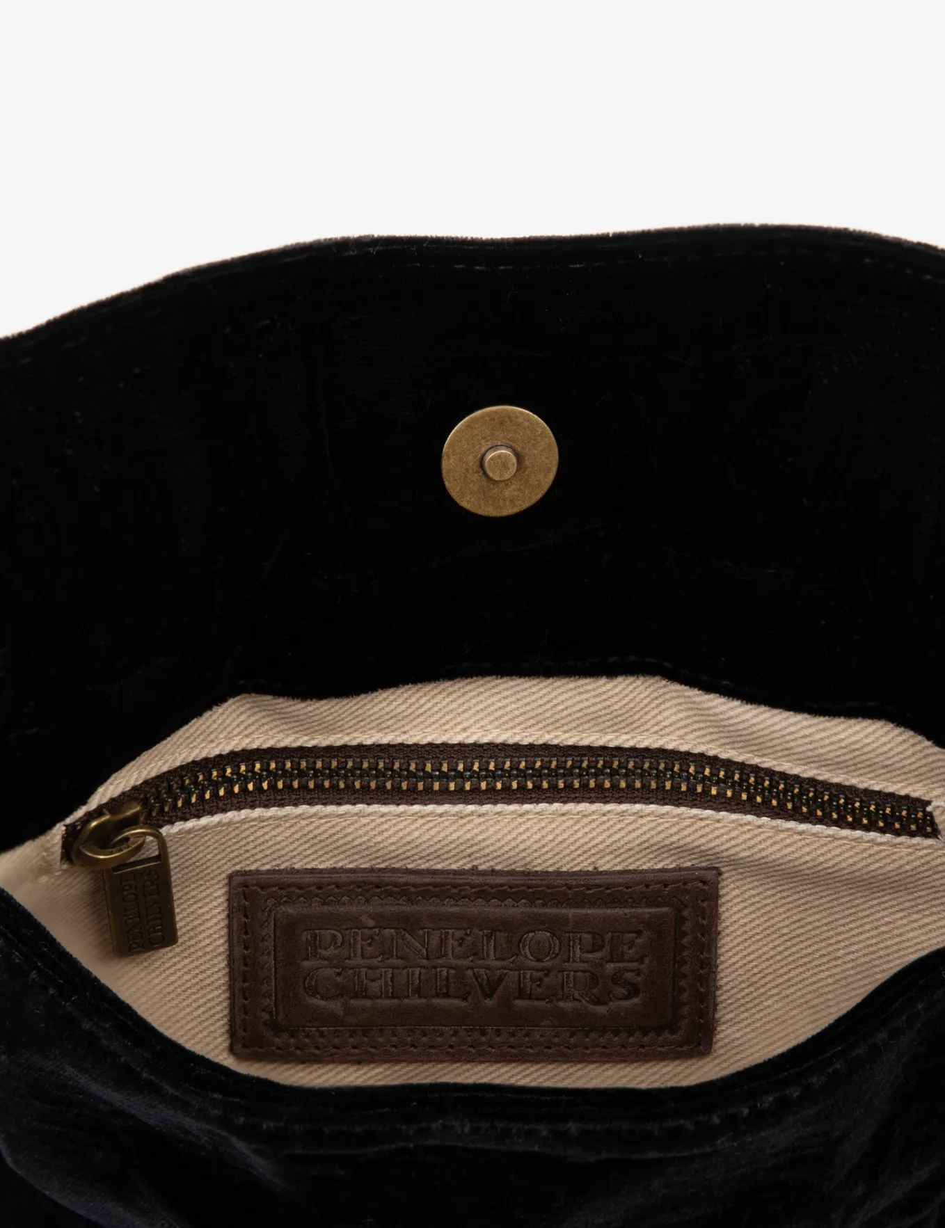Penelope Chilvers Puffball Velvet Clutch