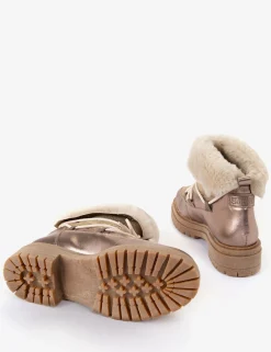 Penelope Chilvers Stornoway Metallic Shearling-Lined Boot