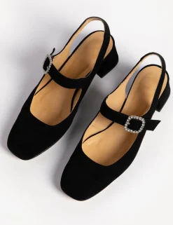 Penelope Chilvers Tiffany Diamante Suede Slingback
