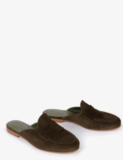 Penelope Chilvers Valentina Suede Backless Loafer