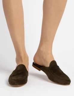 Penelope Chilvers Valentina Suede Backless Loafer